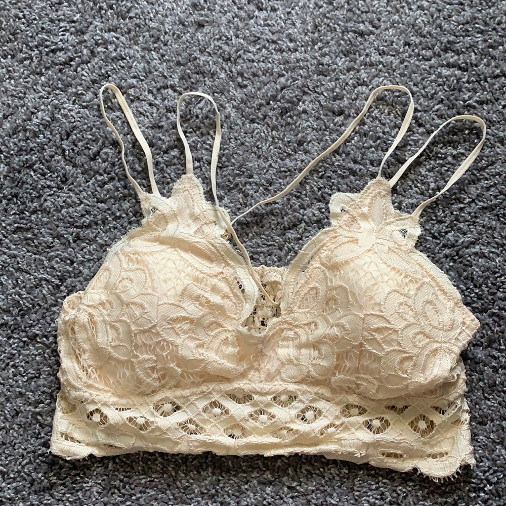 Beige boutique bralette